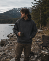 Snow Wash Fleece Oversize Hoodie